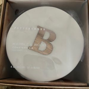 Set of 4 Pottery Barn “B” coasters